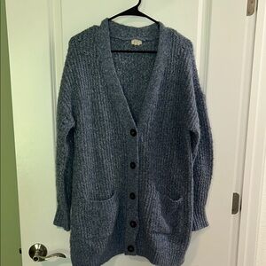 Cozy Blue Cardigan Sweater